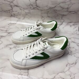 Women’s TRETORN Mixed Doubles White Green Sneaker US Size 9,5